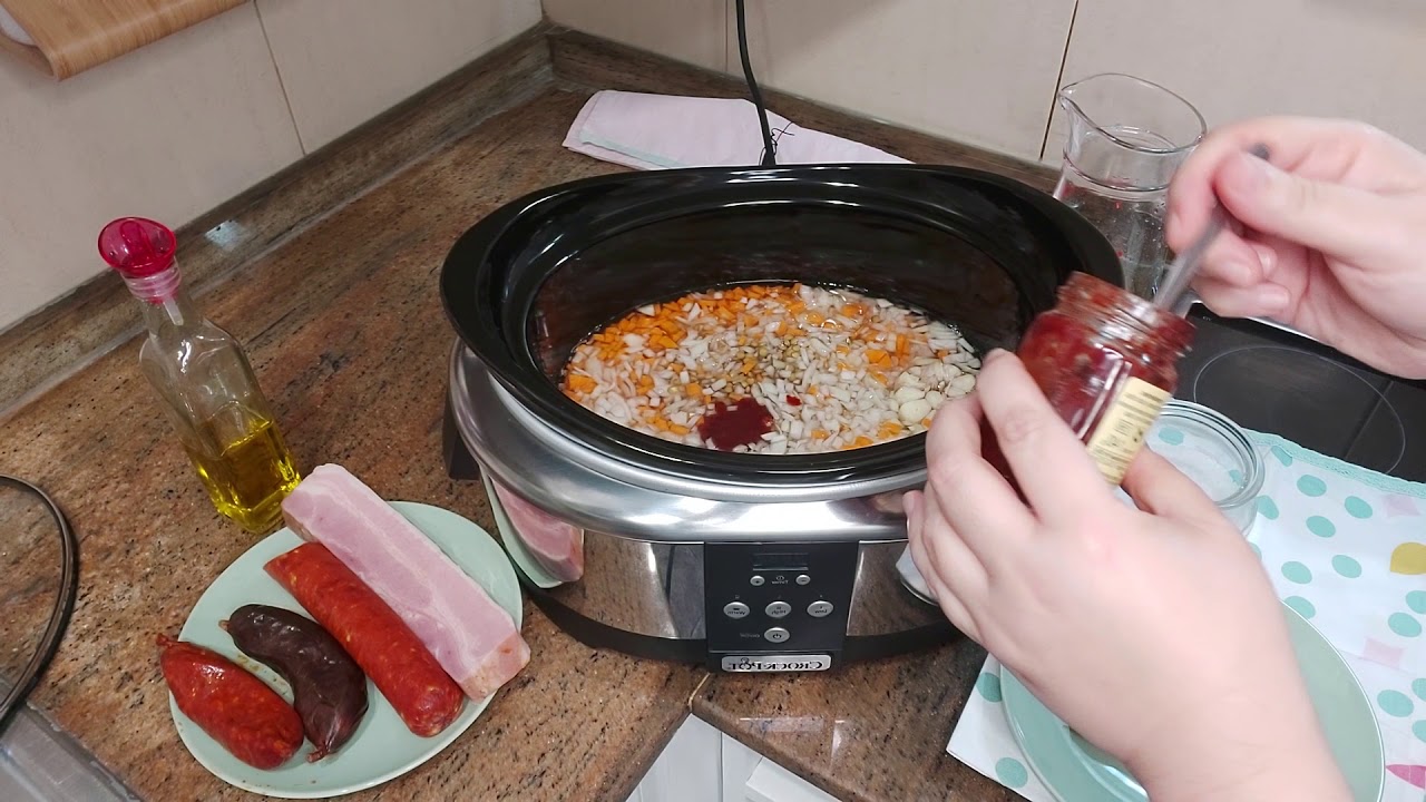 Estofado de lentejas en la crock pot 😋😋😋