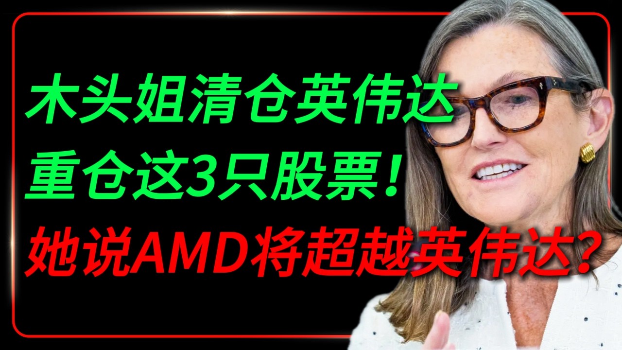 木头姐40美分买入英伟达，涨了几百倍后全卖了！她现在疯狂押注的3只股票，将改变未来10年。
