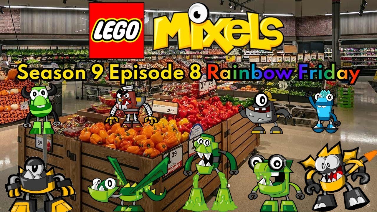 Lego Mixels S9 Ep8 Радужная пятница (Покадровая анимация)