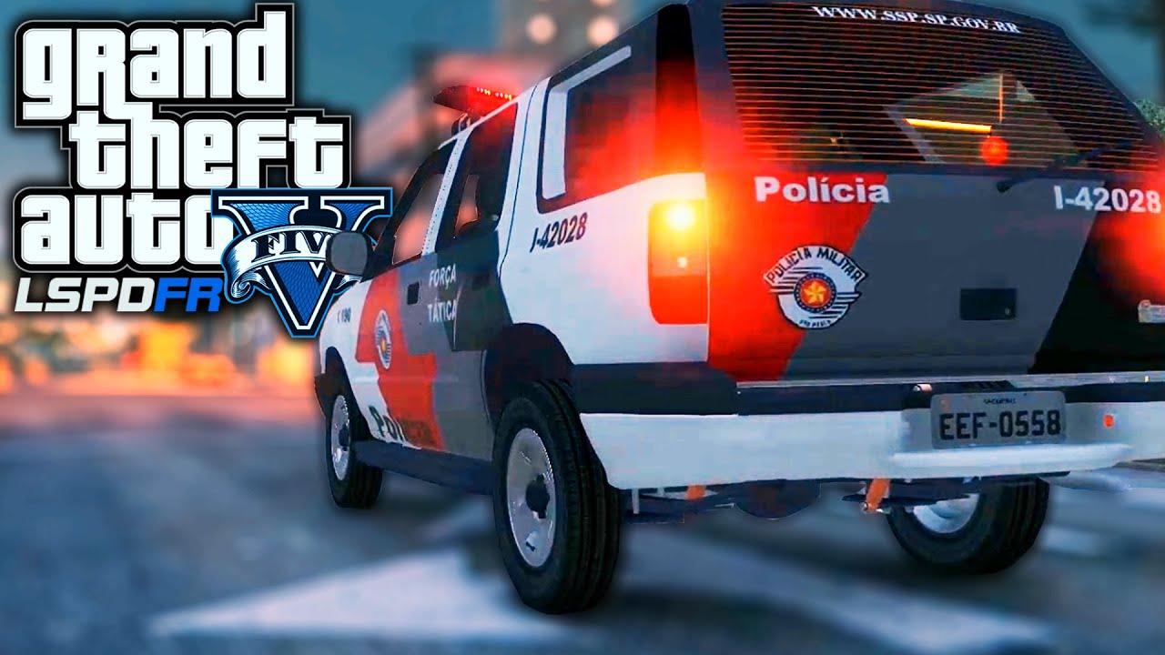 GTA V VIDA POLICIAL - Patrulhando de VIATURA BRASILEIRA Blazer e Palio PMESP | Ep.04 LSPDFR