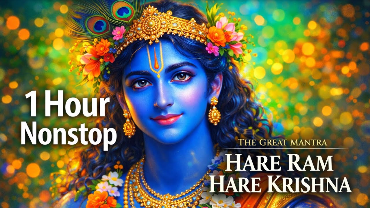 Hare Ram Hare Krishna 🌸 | 1 Hour Krishna Bhajan Music | Deep Peace