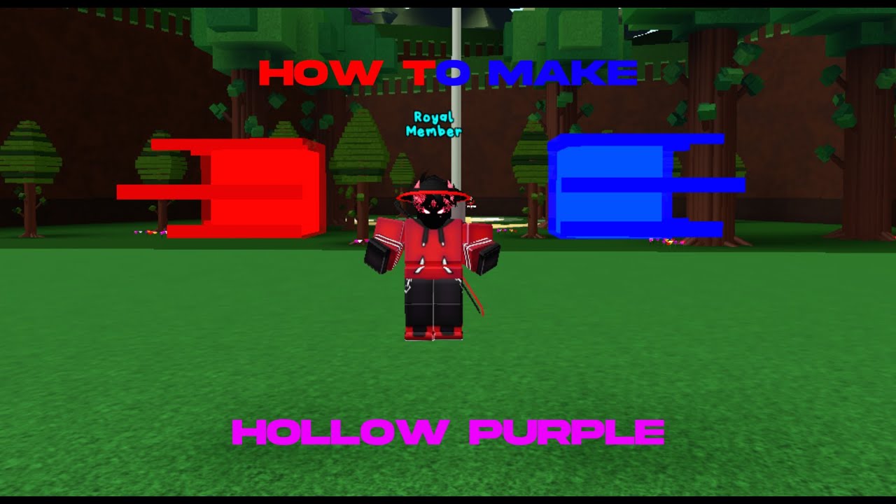 HOW TO MAKE GOJO'S HOLLOW PURPLE IN BABFT!