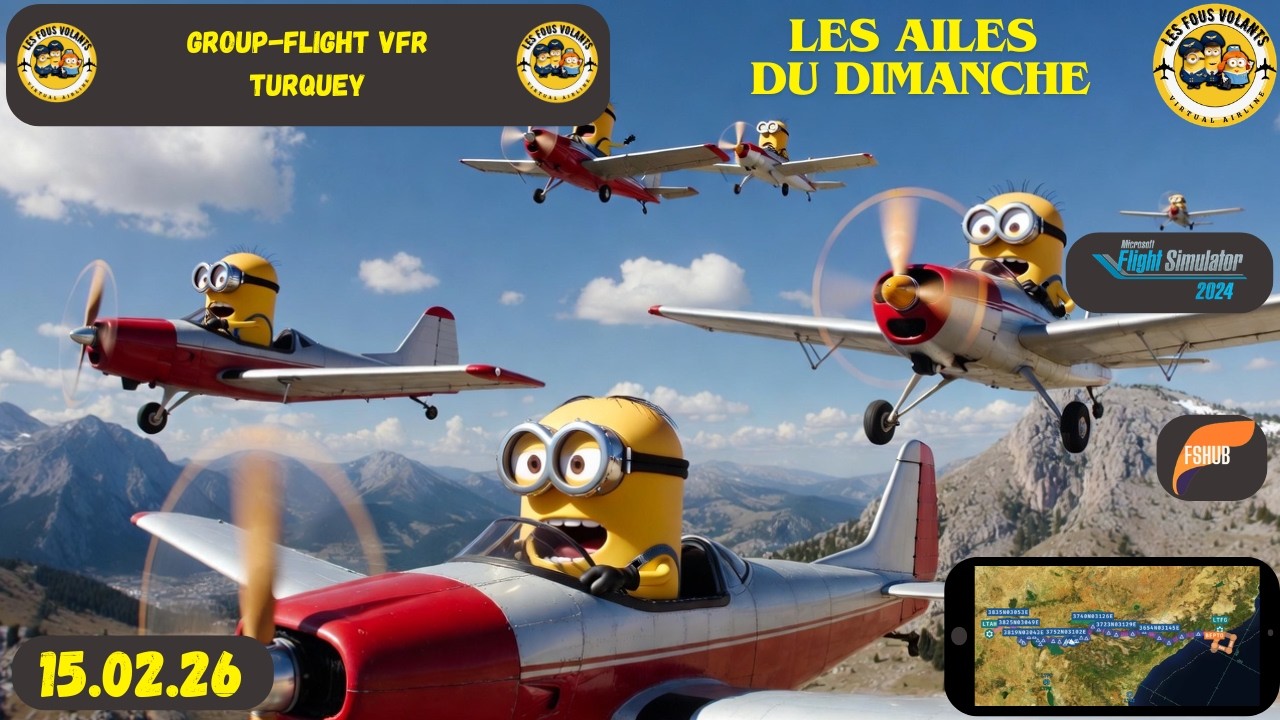 MSFS24 Group Flight VFR Turquey 15/02/2026