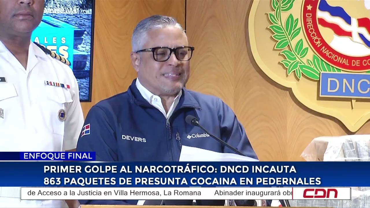 Primer golpe al narcotráfico: DNCD incauta 863 paquetes de presunta cocaína en Pedernales