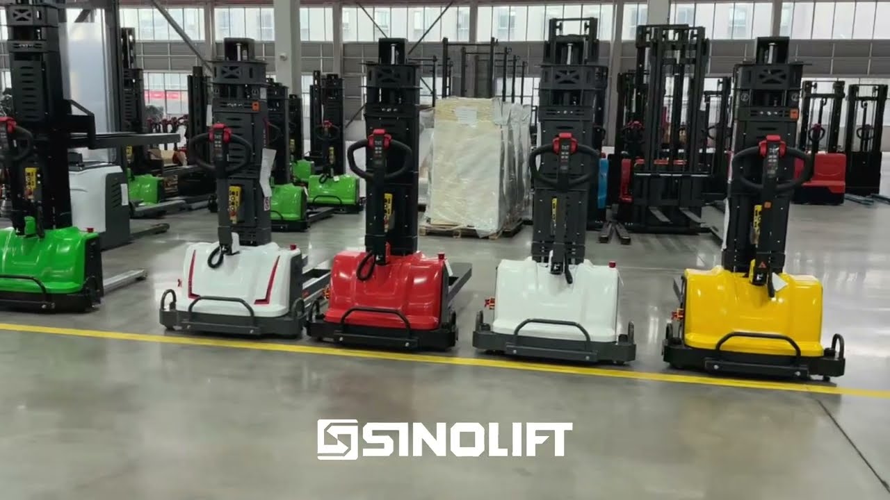 Sinolift new  electric self lifting lithium battery stacker for hydraulic pallet forklift