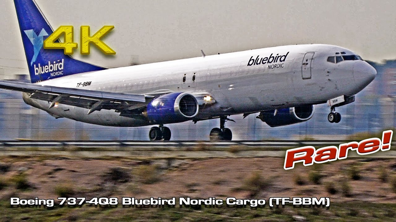 Boeing 737 4Q8 Bluebird Nordic Cargo (TF-BBM)  Madrid rare!