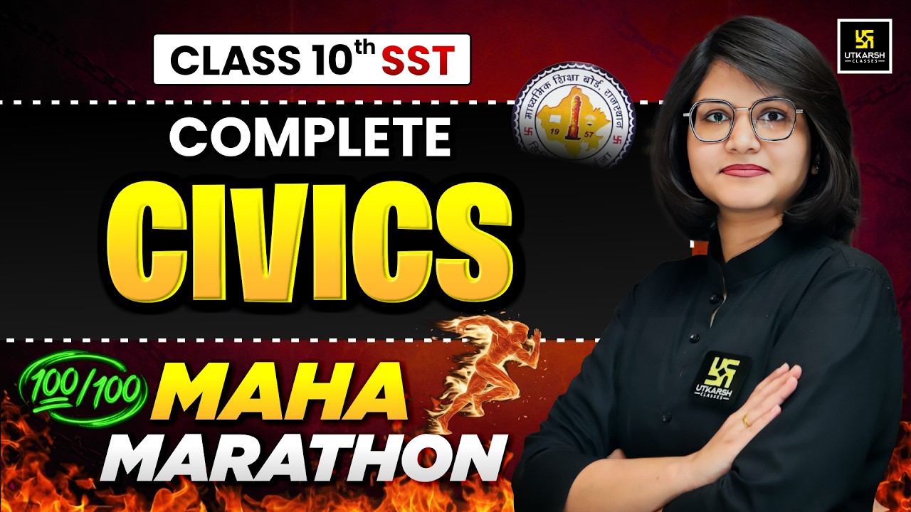 RBSE Class 10 SST Complete Civics One Shot Rapid Revision | Board Exam 2026 | Varsha Ma'am