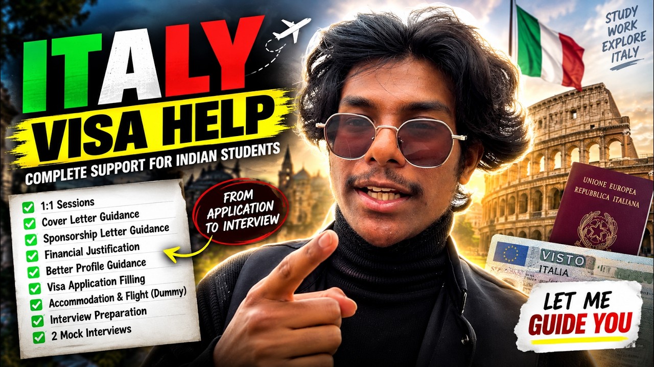 Italy Student Visa Help 🇮🇹 | My Complete Visa Assistance Service for Indian Students