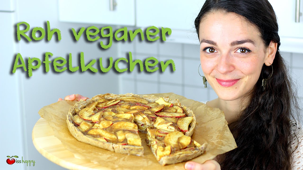 Roh veganer Apfelkuchen | gesund, lecker & glutenfrei