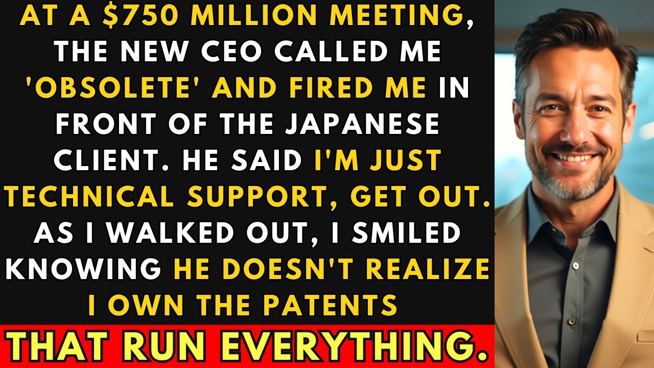 New CEO Called Me 'Obsolete' And Fired Me In Meeting — I Own The Patents, $750M Deal Died