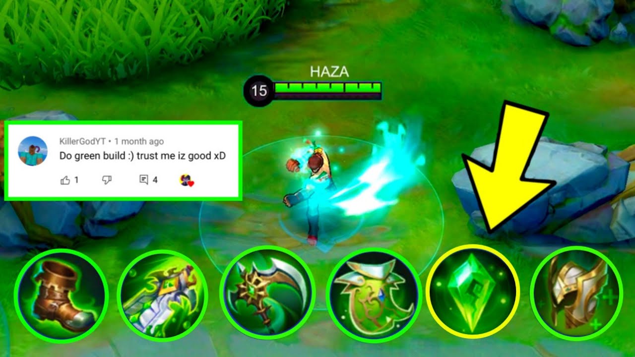 CHOU GREEN BUILD 2021 AND NEW FREESTYLE GAMEPLAY |  MOBILE LEGENDS