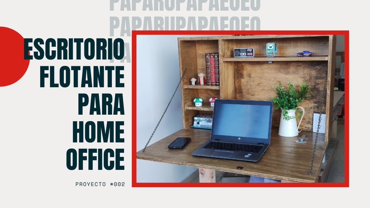 Escritorio flotante para home office