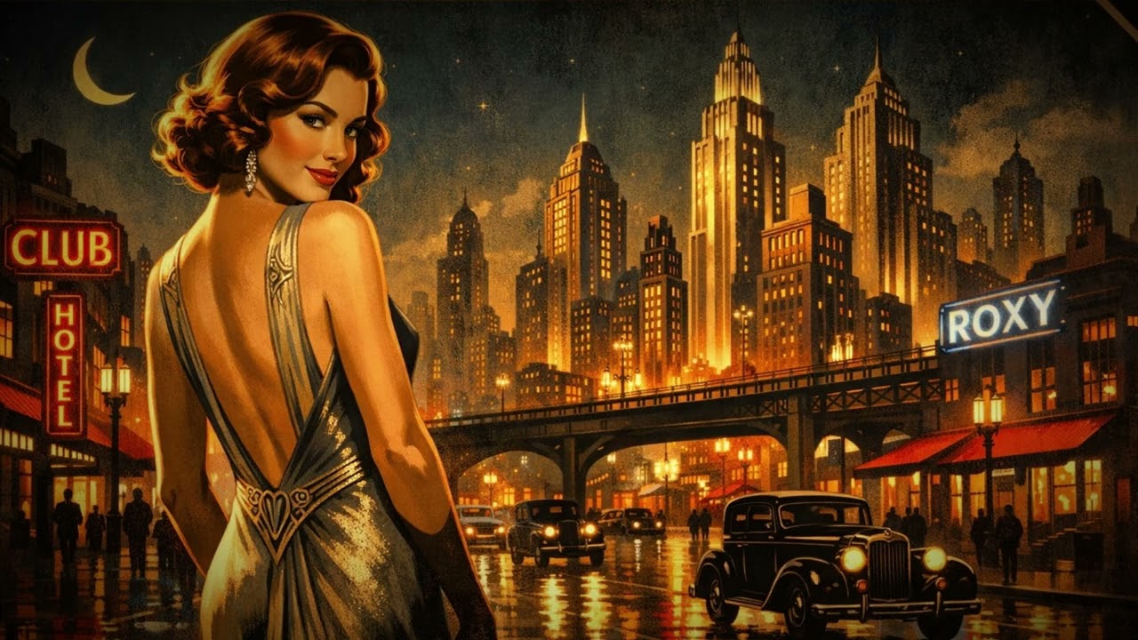 Late Night 1940s Jazz Blues | Smoky Vintage Jazz Club Ambience