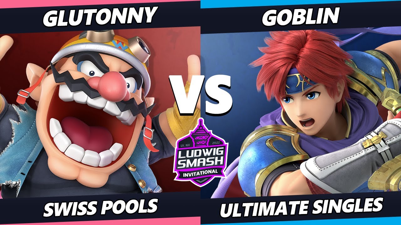 Ludwig Invitational - Glutonny (Wario) Vs. Goblin (Roy) SSBU Ultimate Tournament