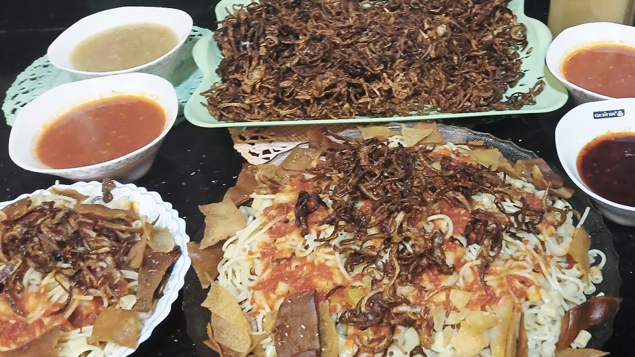 الكشري المصري الأصلي بكل اسراره😉💯#لايك_اشتراك_بالقناه_ليصلك_كل_جديد #yummy  