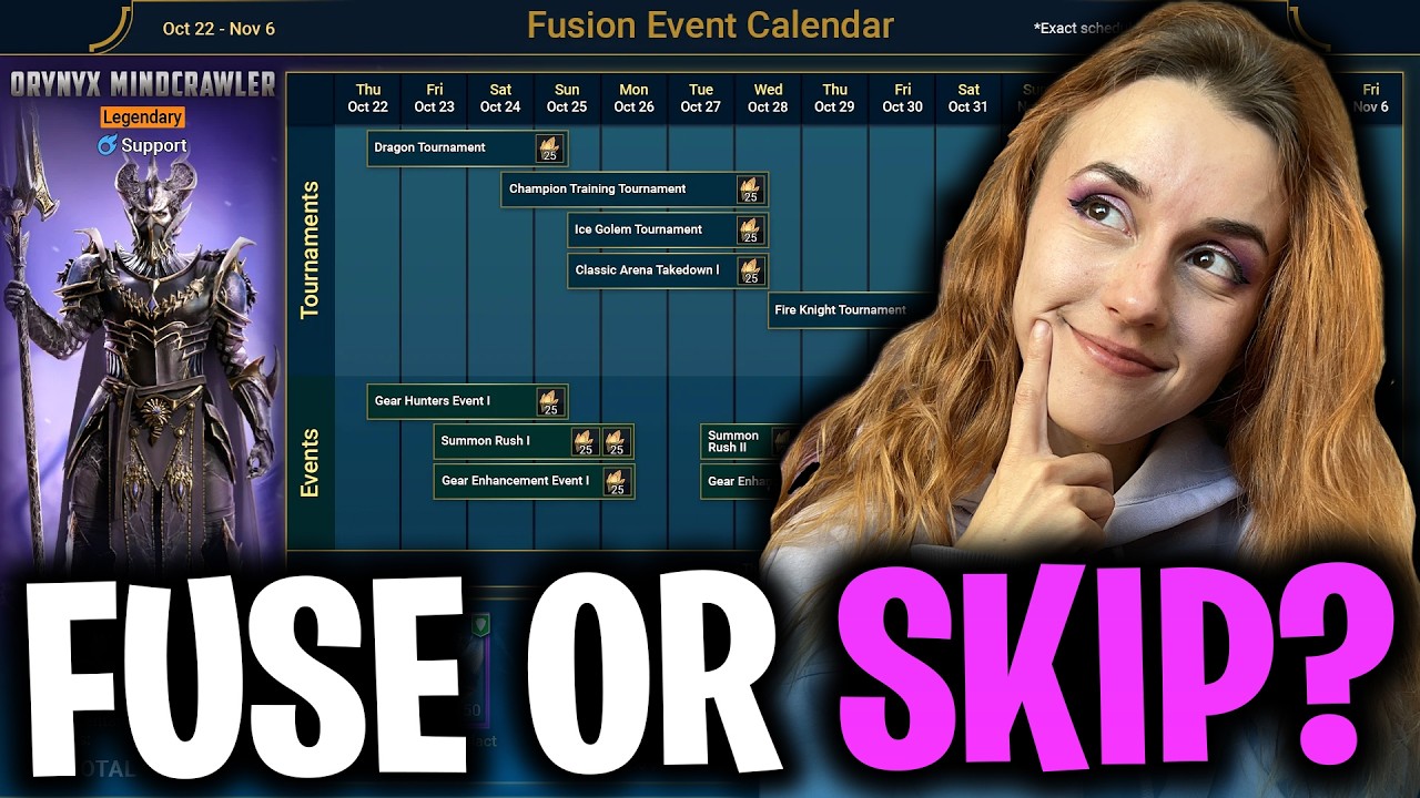 SHOULD YOU GO FOR ORYNYX? New Fusion Champ, Calendar & Tips (Raid Shadow Legends)
