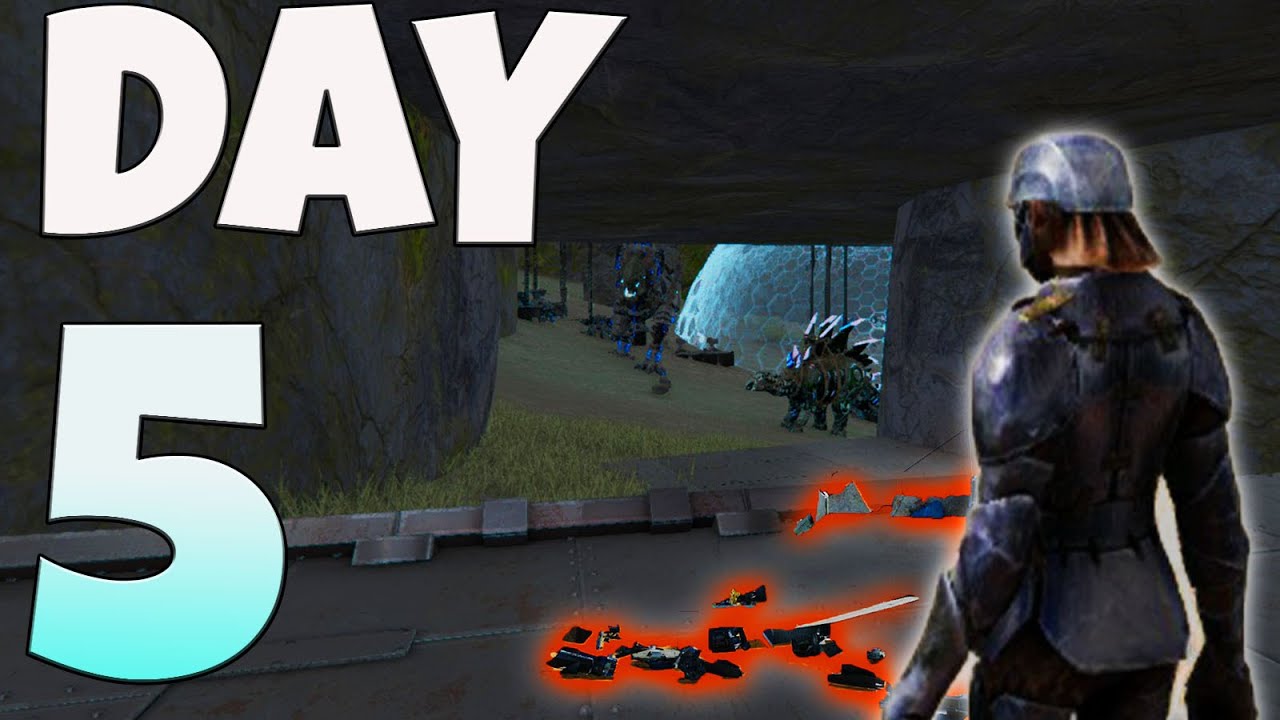 Defense de ma OP cave Extinction VS  une Alpha tribe! Ark PvP