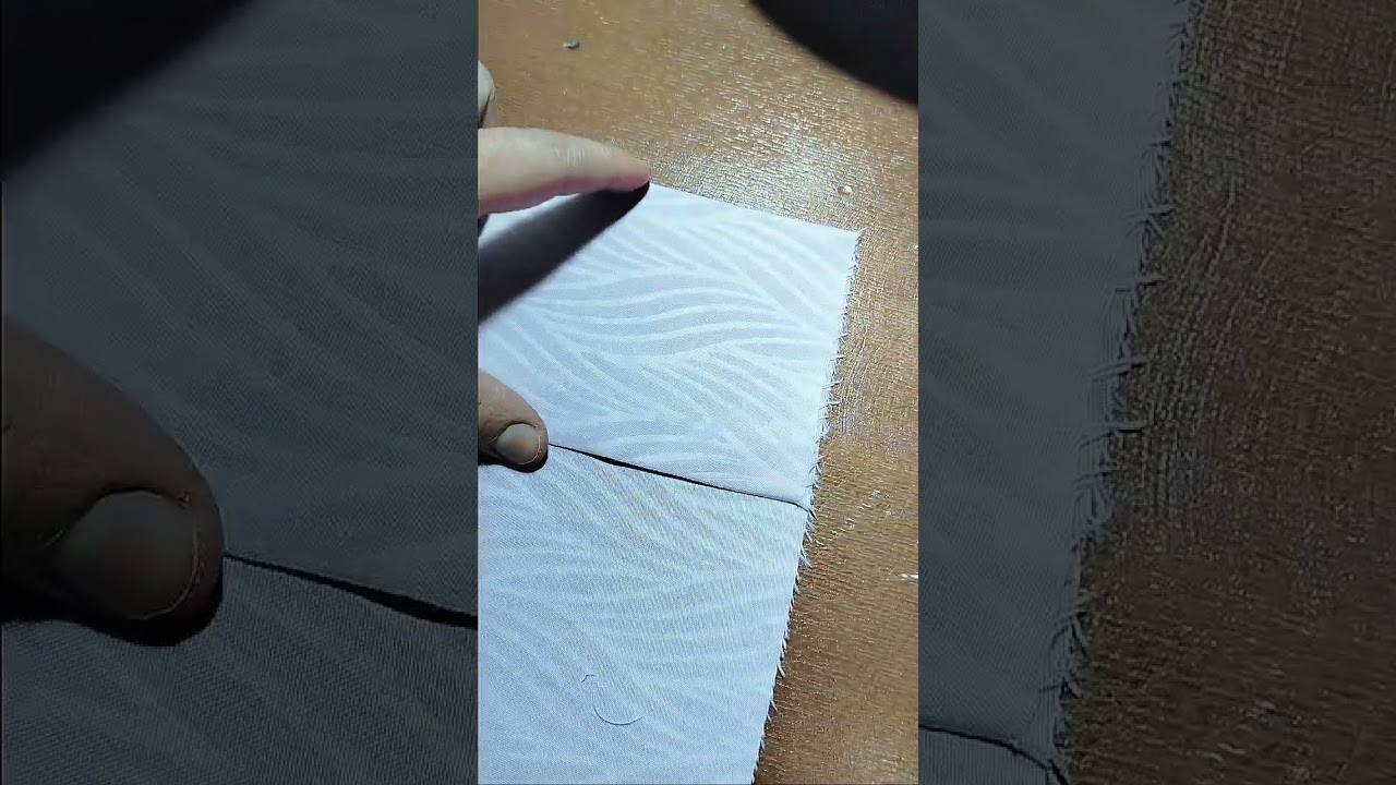 كيفية خياطة عطفة رأس الدرا ( الكفة العريضة ) مع تزيين بسيط وانيق بشريط البيي 👌🌹#اكسبلور #افرشة_اغطية
