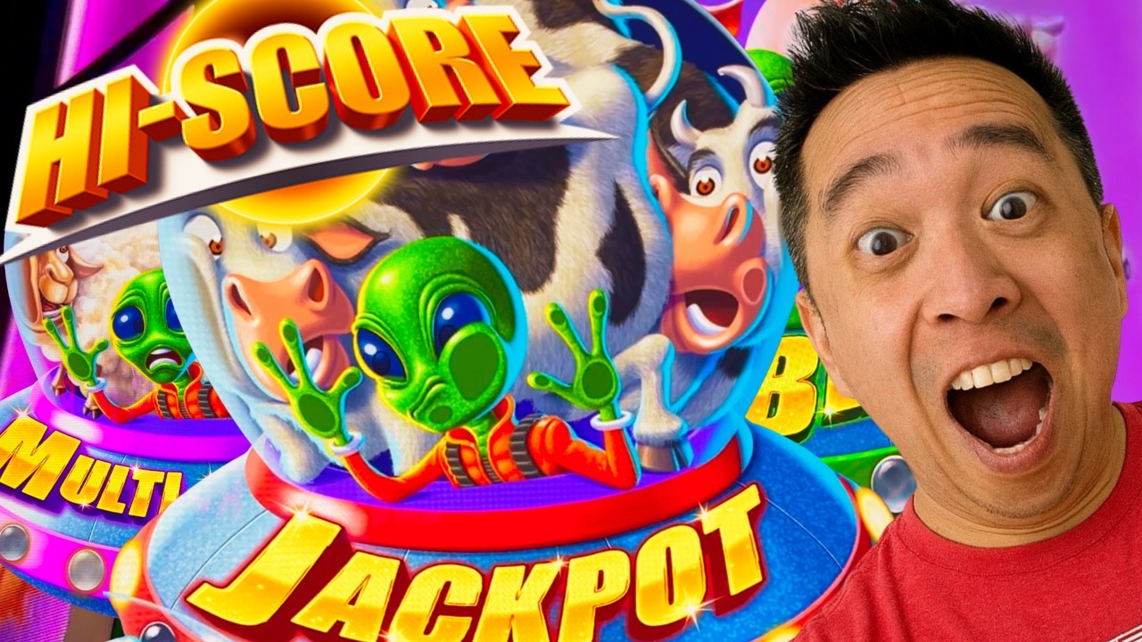 SPACEBALLS!!! ARE YOU PLAYING THIS GAME?! HI-SCORE (ALARM ON THE FARM) Slot Machine (EVERI)