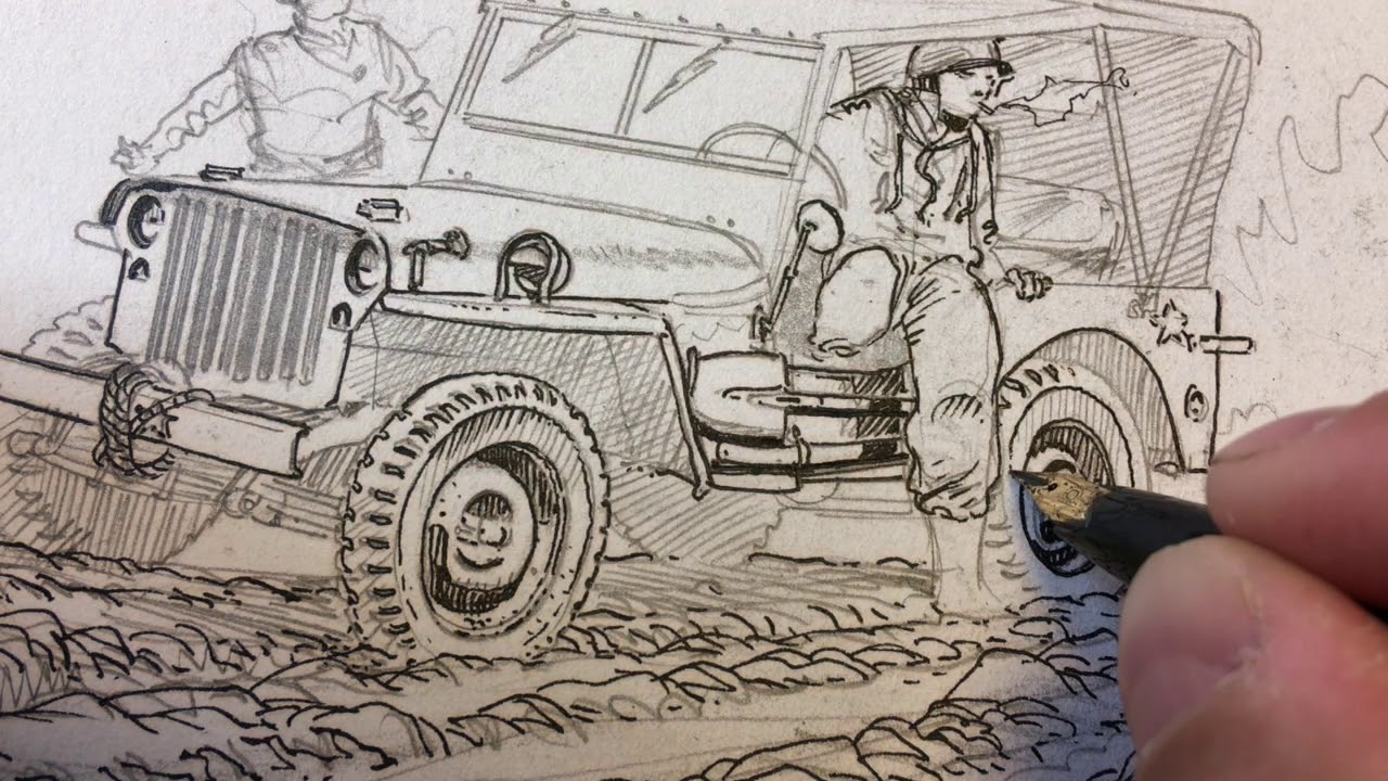 WIP AIRBORNE 44 - Encrage - Inking