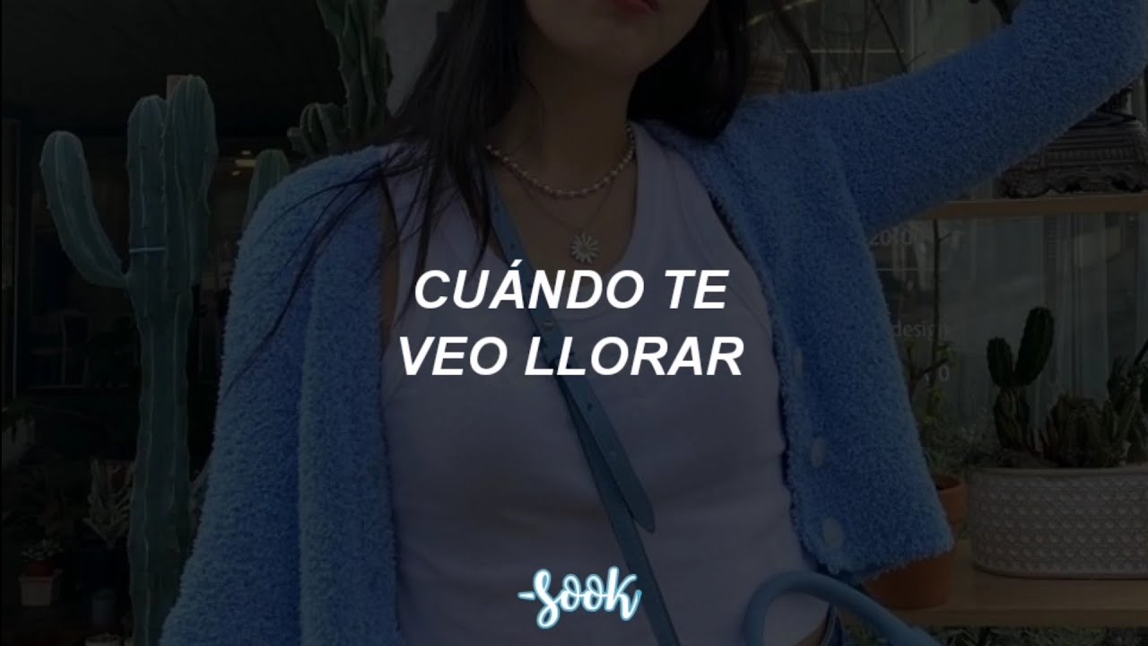 cuando te veo llorar, me haces sonre&iacute;r.