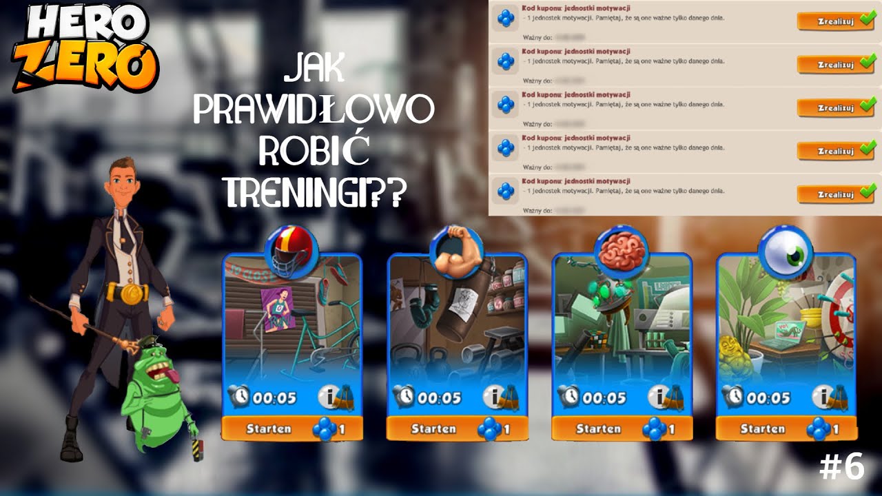 JAK PRAWIDŁOWO ROBIĆ TRENINGI? - Hero Zero Poradnik #6