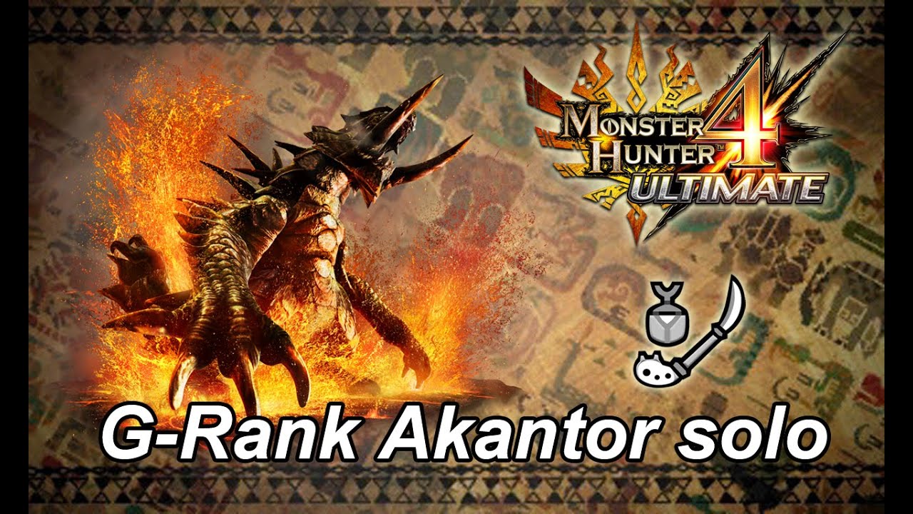 MH4U G3★ Akantor solo - 7'34''50
