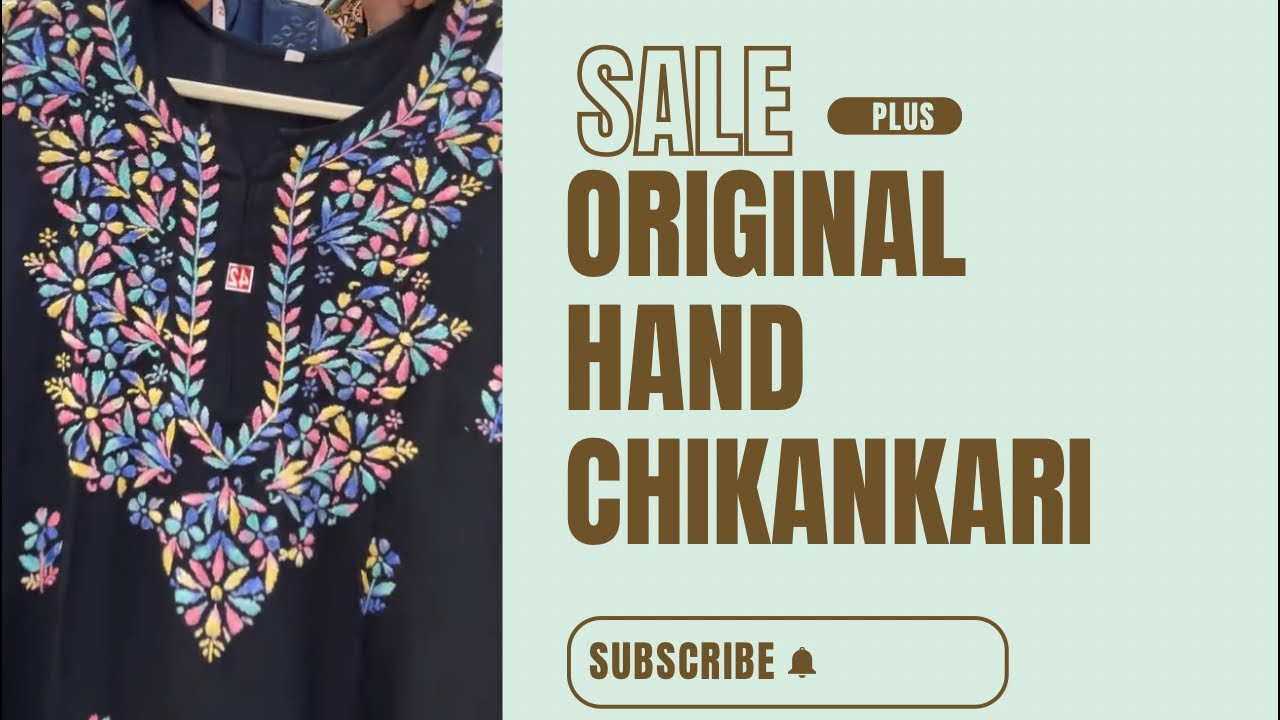 Lucknowi HAND CHIKANKARI + Sale on cotton articles DesiU-9910855501