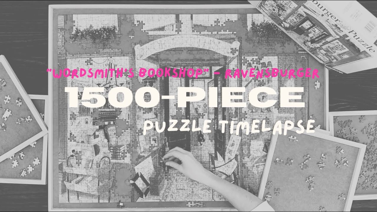 1500 Piece Puzzle Timelapse 🧩 - Wordsmith's Bookshop - Ravensburger