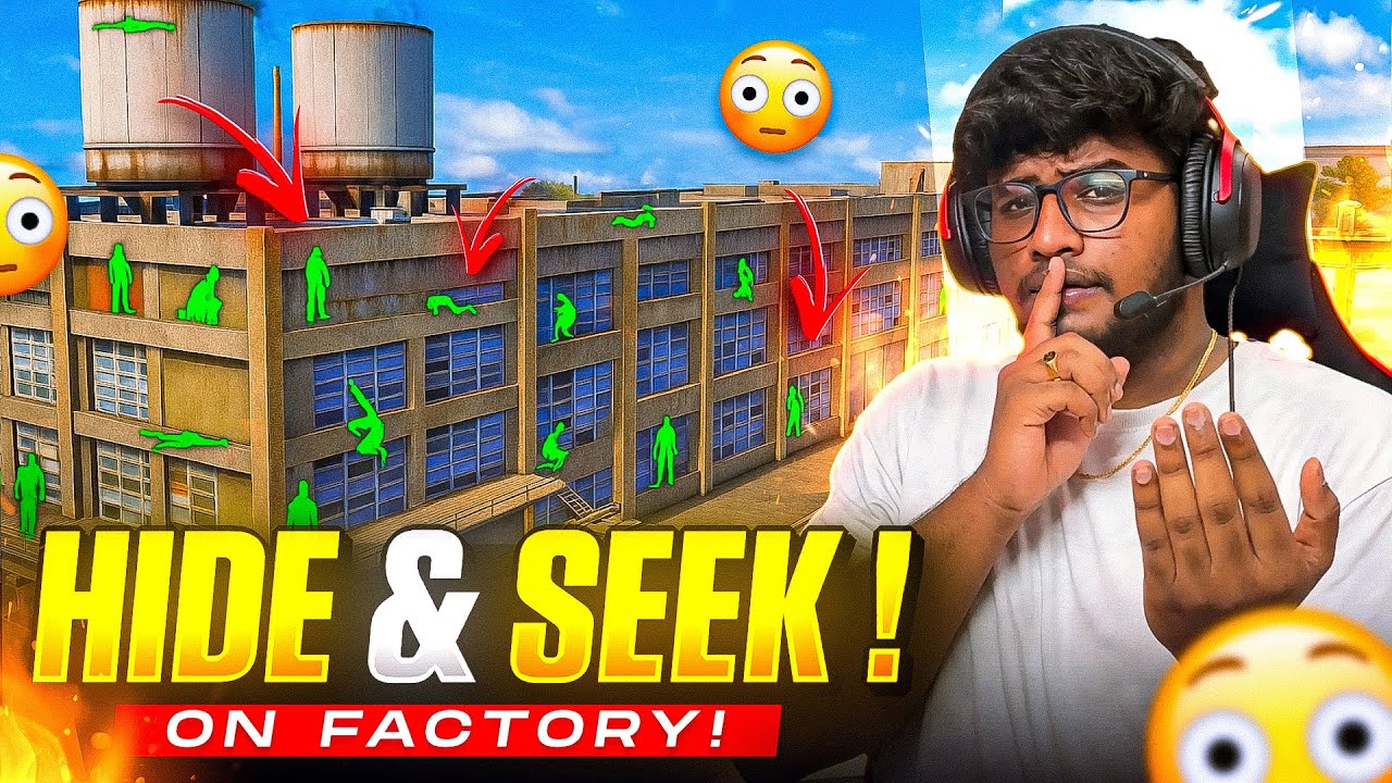 Factory లో Hide & Seek🤯|| Can I Find them all??👀 || Garena Freefire Telugu💙