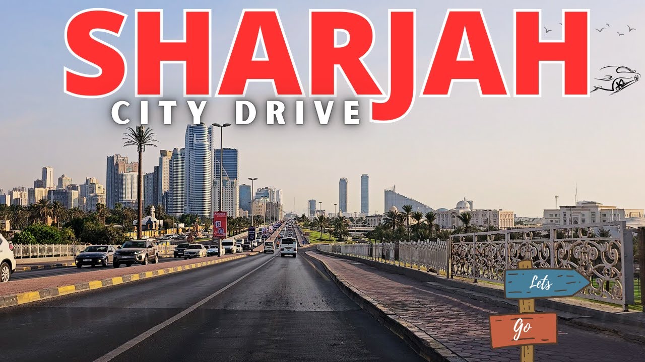 Exploring Sharjah 🇦🇪 | Scenic City Drive | UAE Travel Vlog #8