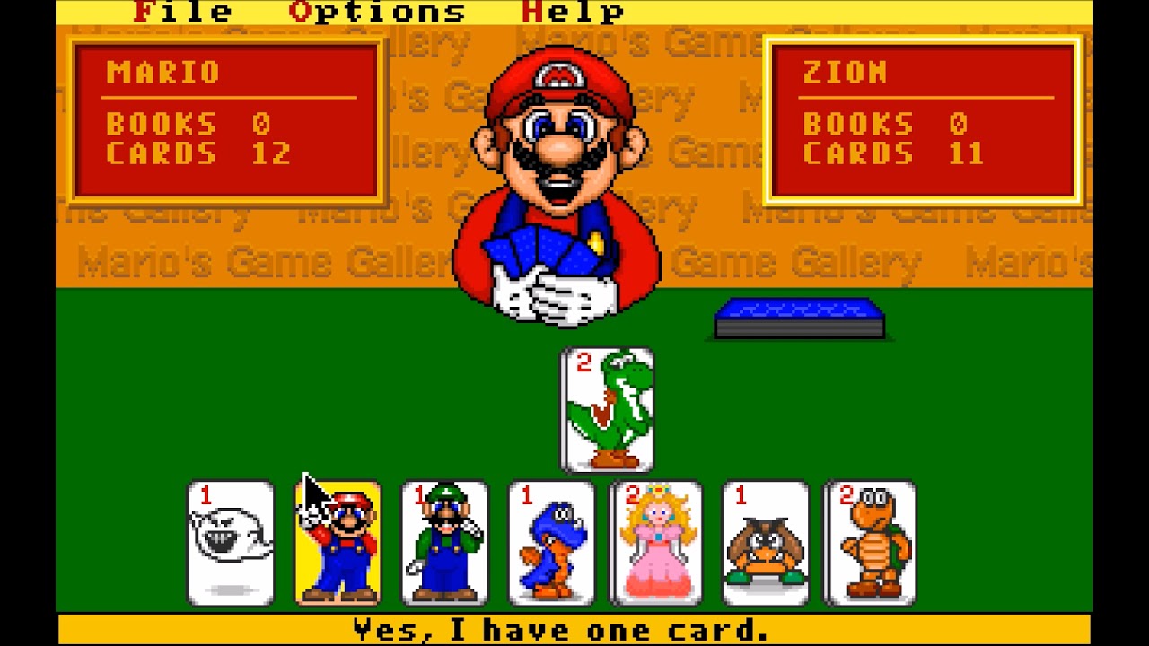 Mario's Game Gallery - Go Fish