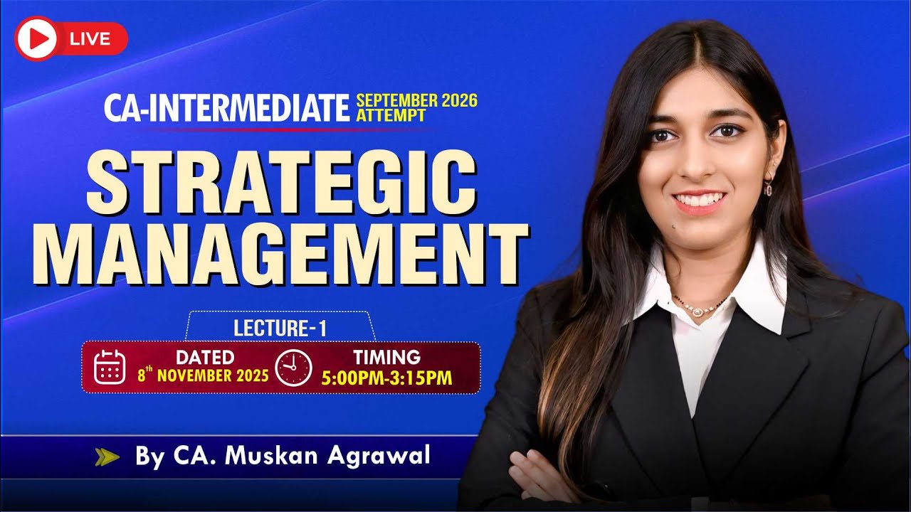 CA Inter Strategic Management | Porter's Five Forces Analysis | CA Muskan Agrawal