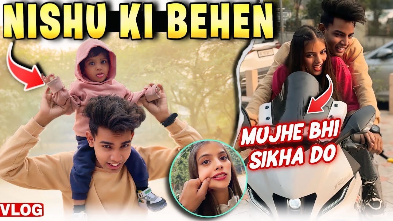 Nishu ki behen kitni cute hai yaar😍 !! Abid vlogs
