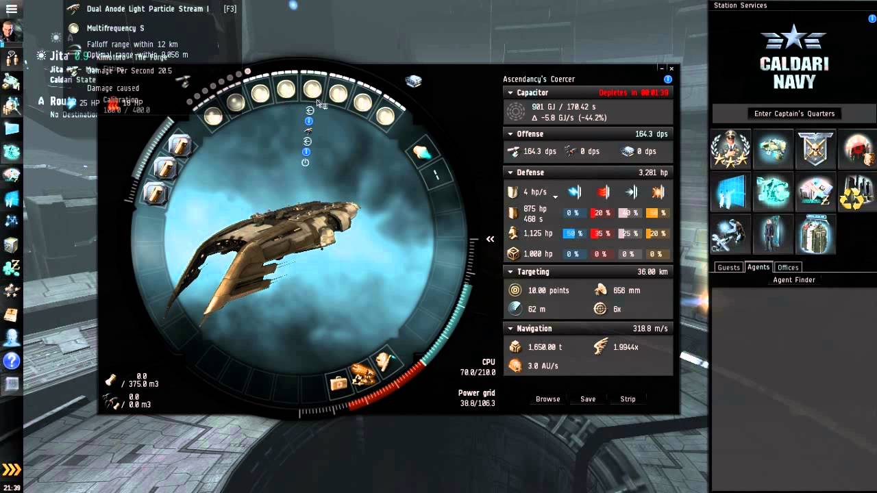 Coercer Fitting - PVE - Level 1 Mission Runner - Low Cost / Low Skill - EVE Online