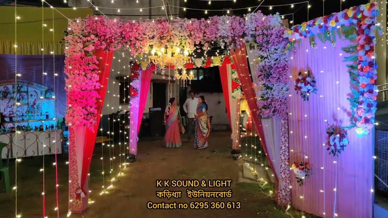 New lighting video wedding 💍🤩 suktara banquet Contact no 6295360613