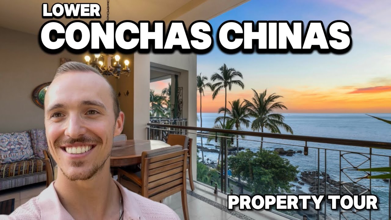 $584,000 Beachfront Studio in Lower Conchas Chinas | Oceanfront Balcony | Puerto Vallarta