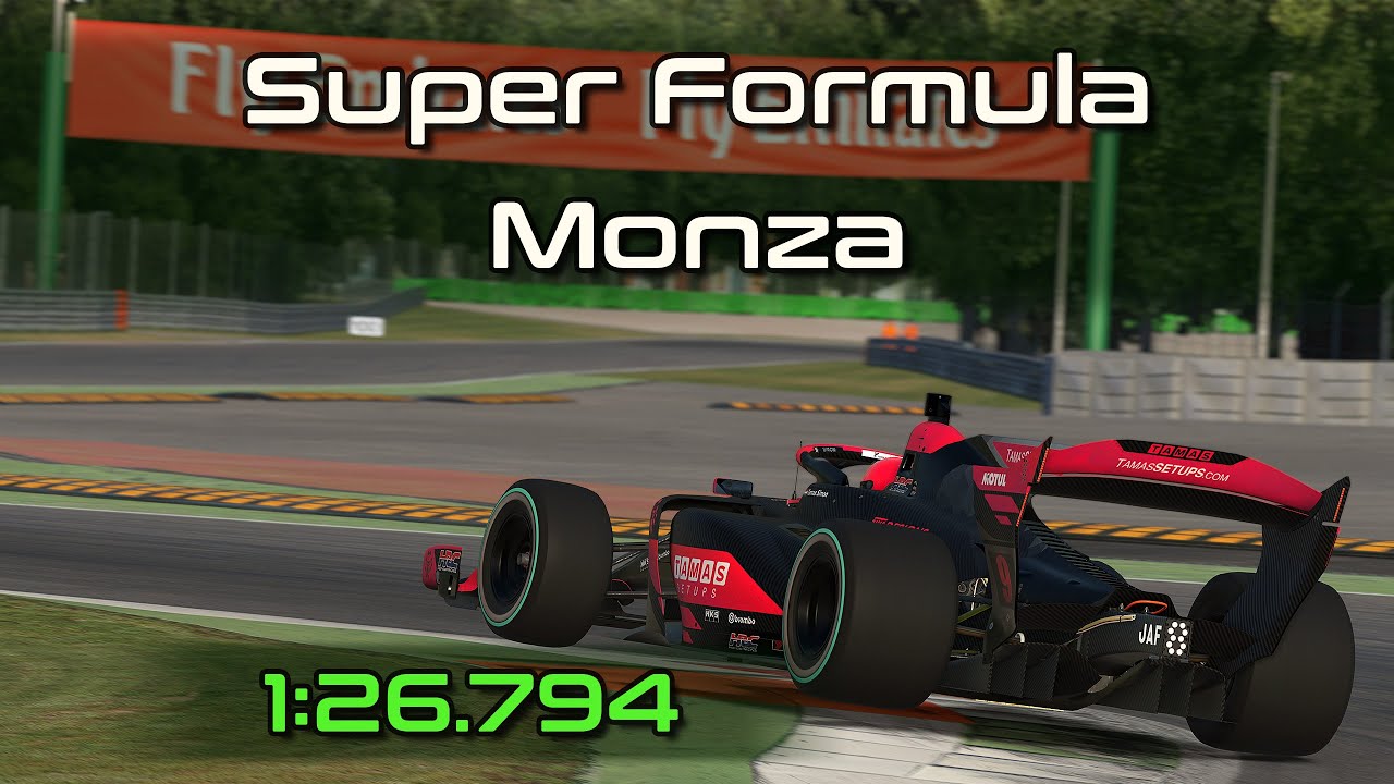 iRacing SF23 Super Formula Monza Q Hotlap 1:26.794 - 2025 Season 1