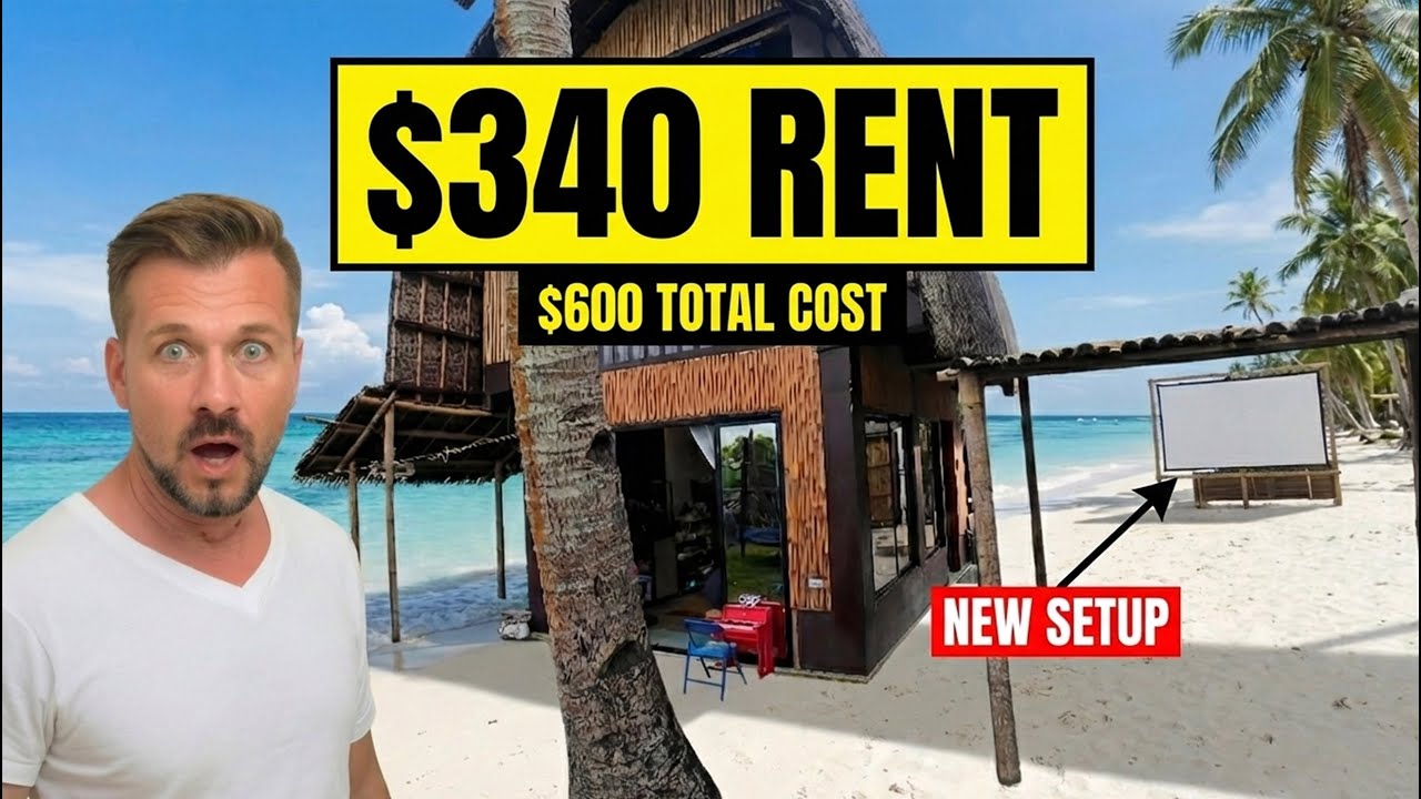 Living on a Beach for $600/Month! 🇵🇭 NEW House Tour & Cost of Living