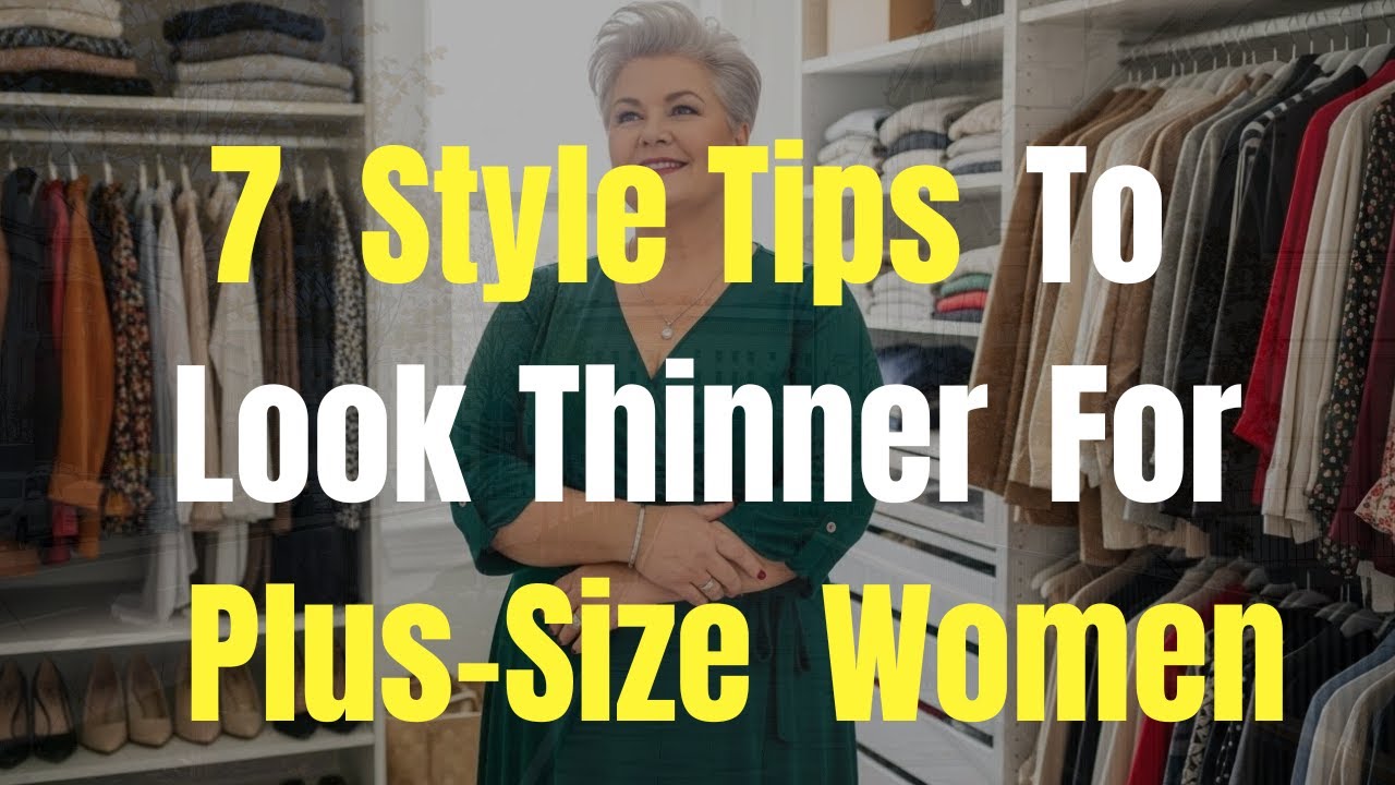 How to Look Thinner: 7 Style Tips for Plus-Size Women Over 50.