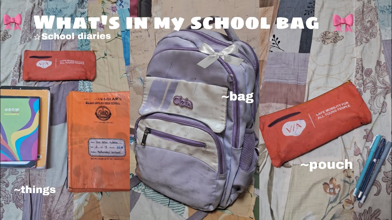 ~☆What's in my school bag☆~ #youtube #firstvideo # Aesthetic 
