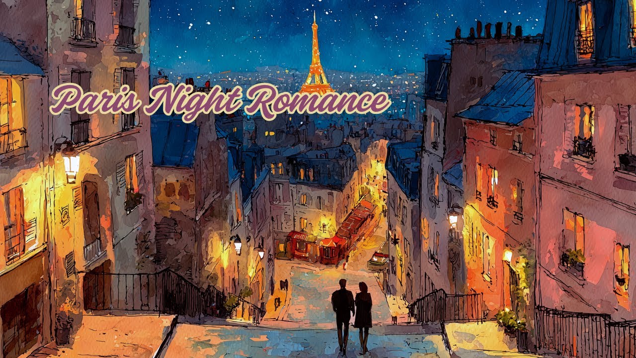 Romantic Paris Night Ambience 🌙💖 Piano Music | Date Night & Cozy Vibes