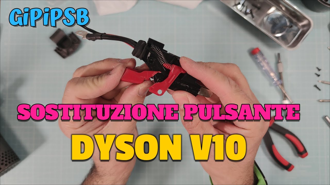 Sostituzione pulsante incastrato del Dyson V10 - Dyson V10 stuck button replacement