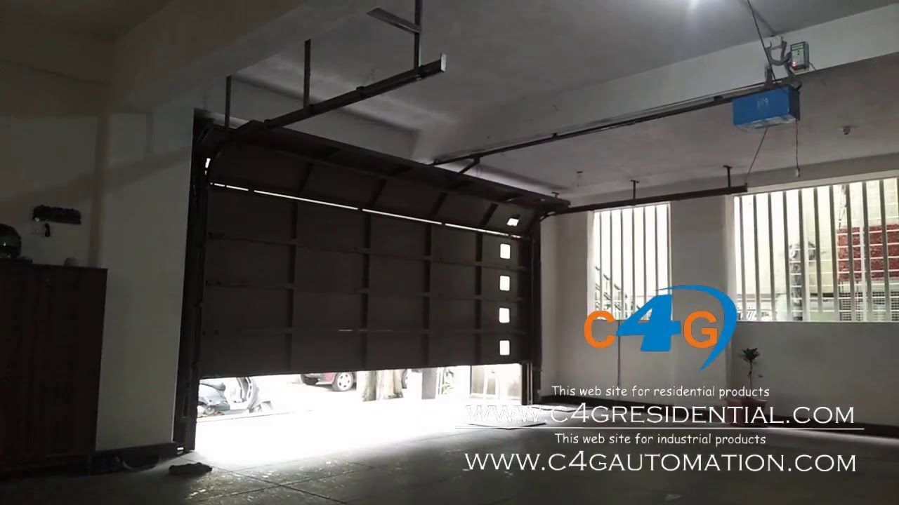 Top Sliding Folding Garage Door with Automation