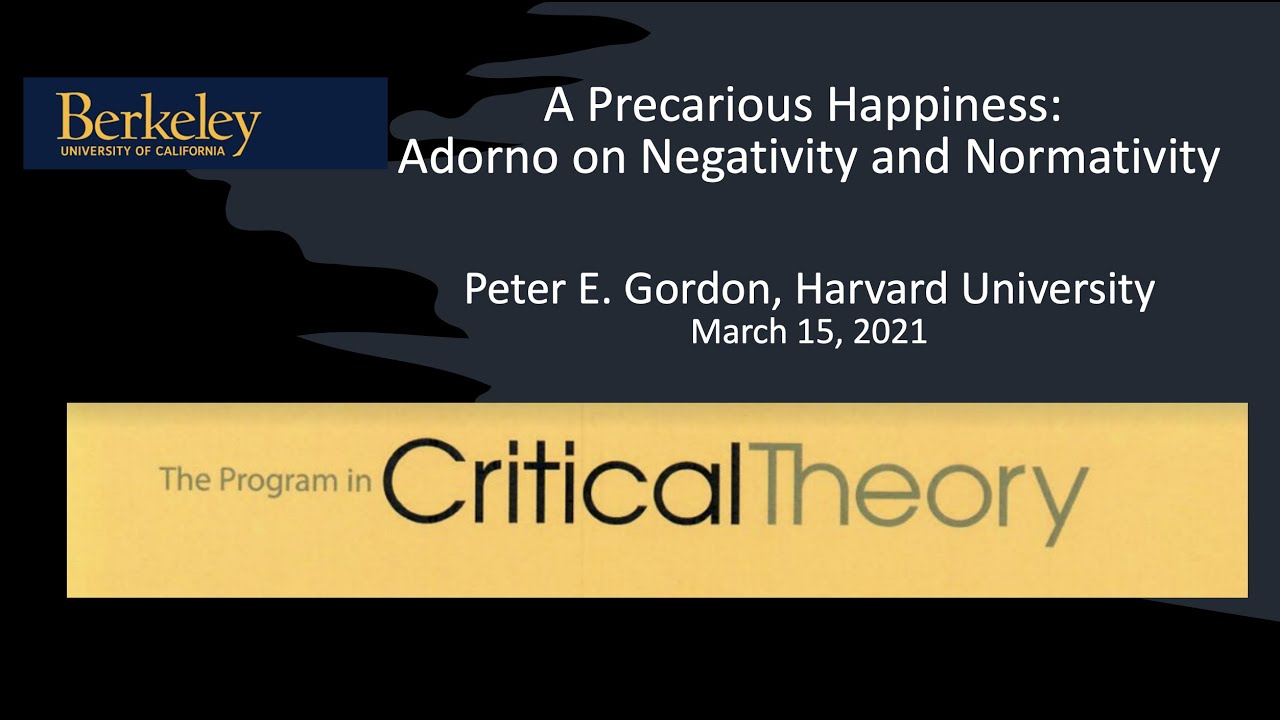 A Precarious Happiness: Adorno on Negativity and Normativity