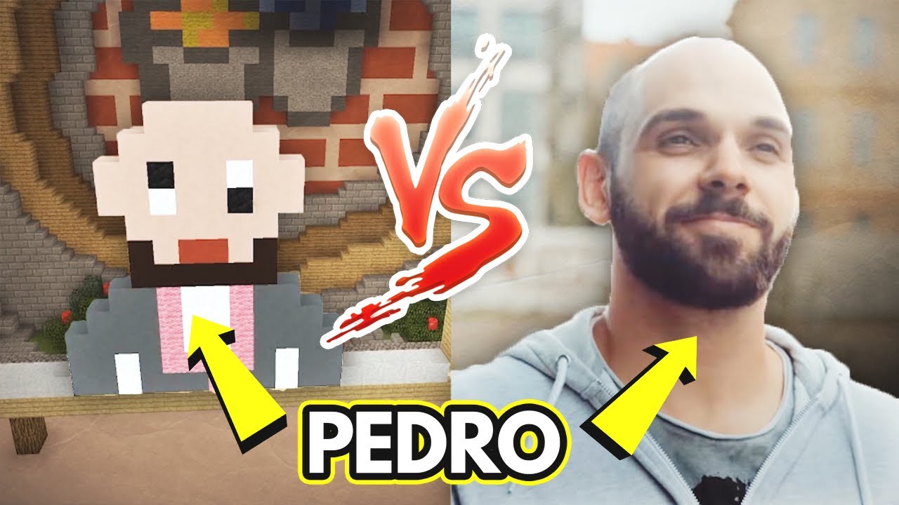 Portrét PEDRA a SPONGEBOB [BUILD BATTLE]