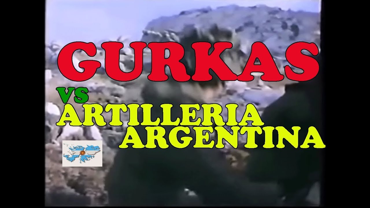 El DIA QUE LA ARTILLERIA ARGENTINA TIRO SOBRE los GURKAS. VIDEO