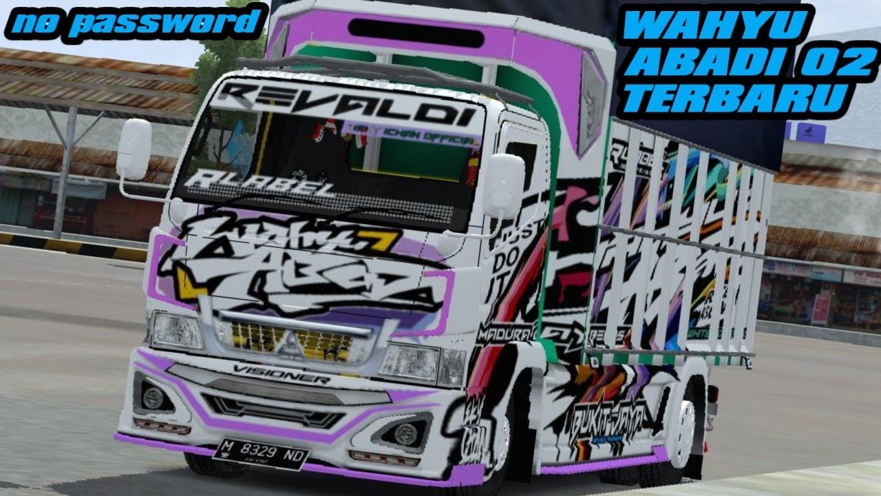 MOD BUSSID TRUCK CANTER TERBARU WAHYU ABADI 02 || MOD TRUCK CANTER TERBARU 2024