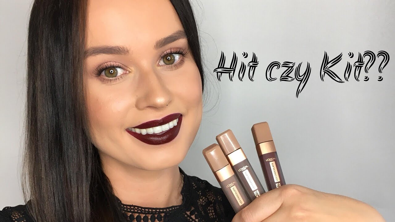 Najlepsze drogeryjne pomadki!!? Test na żywo Loreal Ultra Matte Liquid Lipstick Les Chocolats🍫
