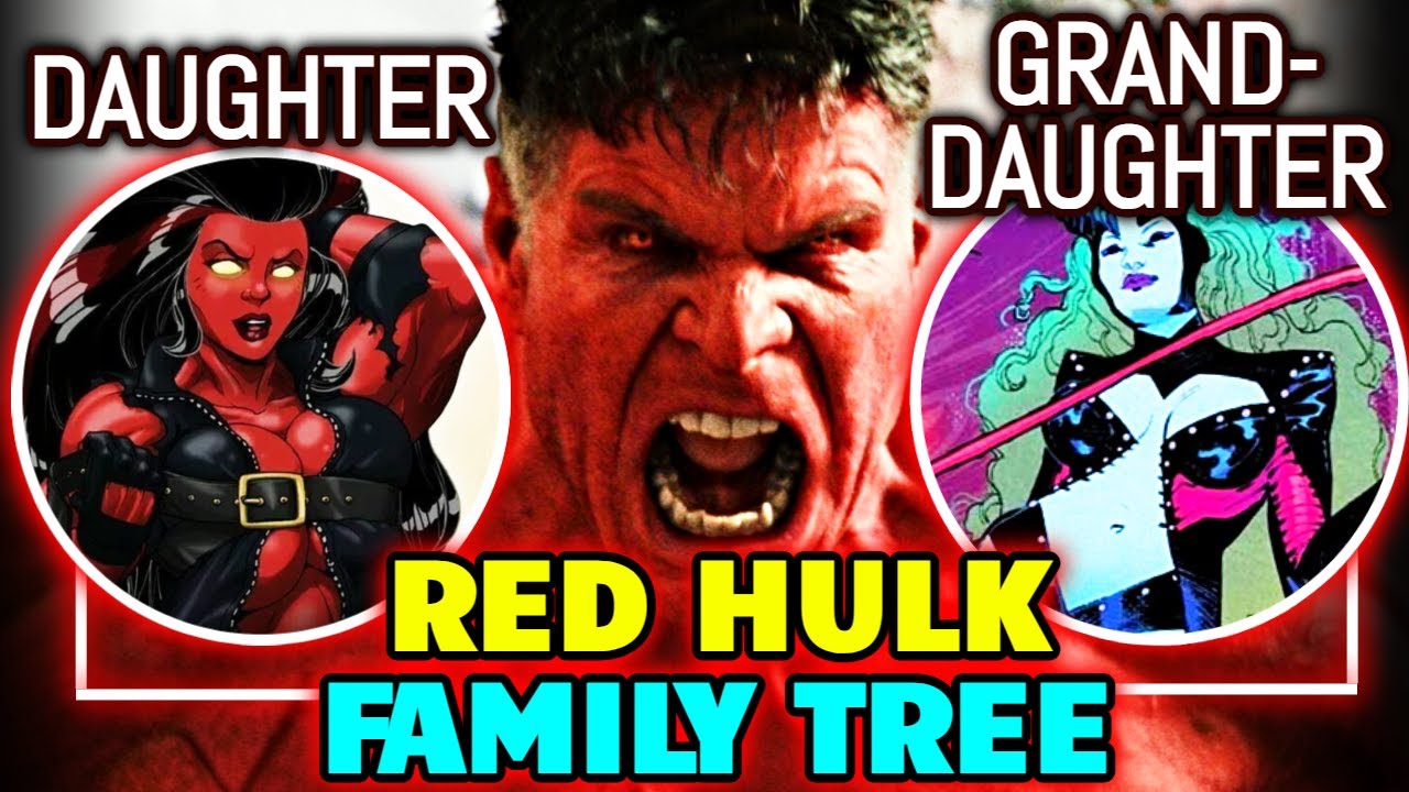 Entire Insanely Powerful Red Hulk Family Tree - Explored - Backstories & More!